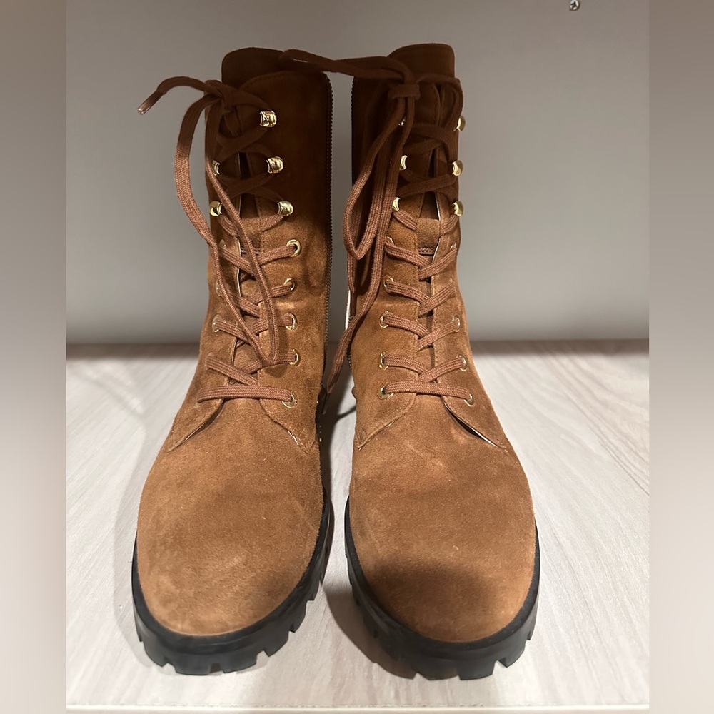 Stuart Weitzman Lace-Up Bootie - image 1